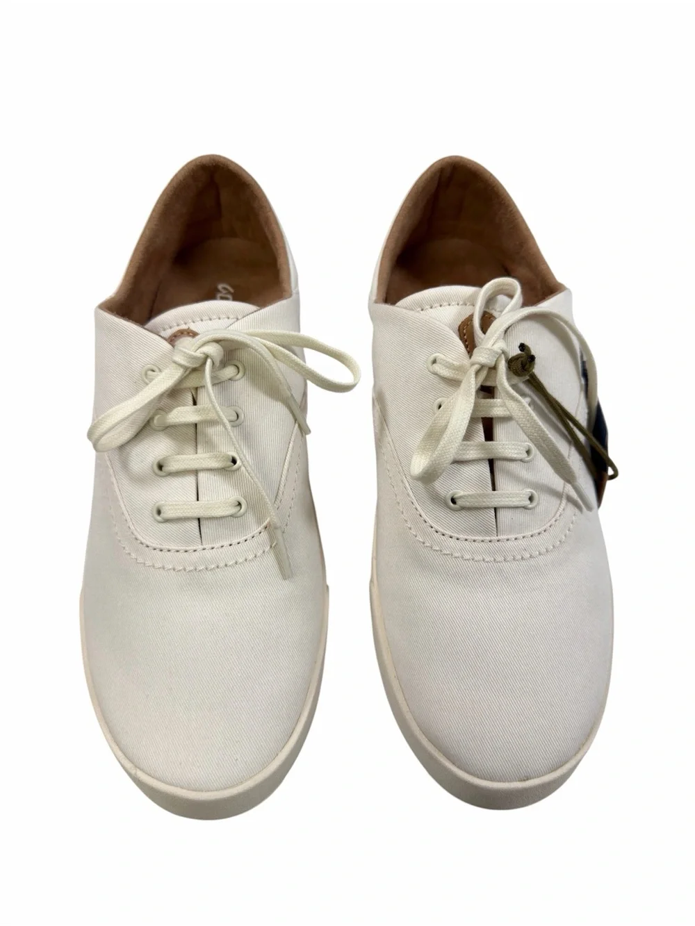 Olukai Kohu Canvas Sneakers in Off-White Color Women’s Size 10
